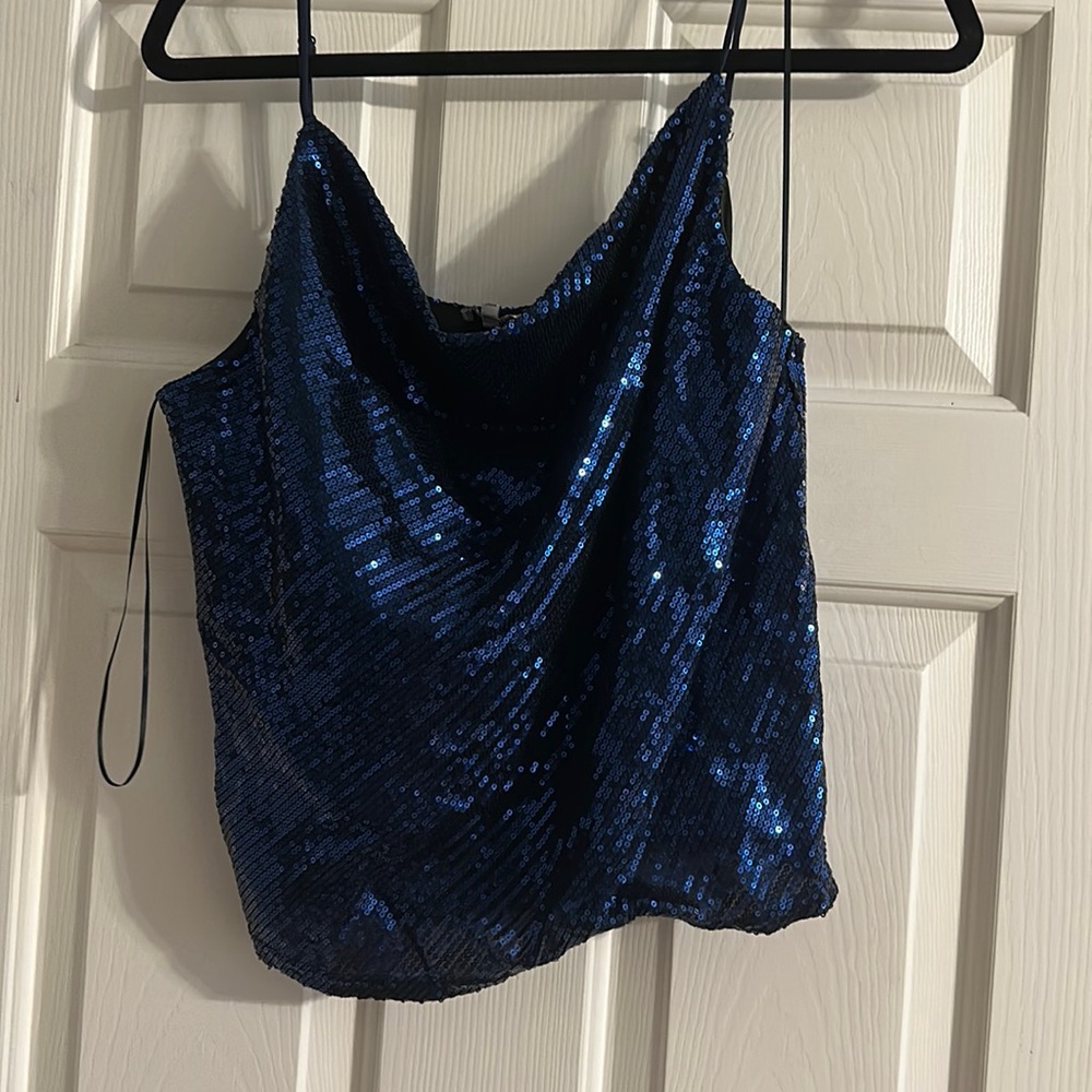 Dark blue tank top